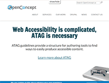 Tablet Screenshot of openconcept.ca